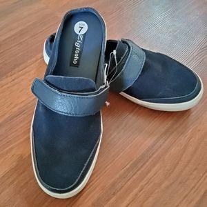 Zigi Soho Mule Slip On Suede Loafer Shoes Blue 7 Leather Upper